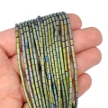 Hematyt zielony matowy walec ok. 2x4mm