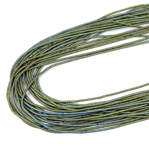 Hematyt zielony matowy walec ok. 1x1mm