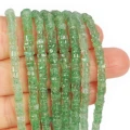 Awenturyn zielony nieregularny talarek ok. 4-5x2-3mm