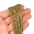 Hematyt złoty prostopadłościan matowy ok. 2x4mm [obłe rogi ]