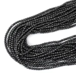 Hematyt czarny kula fasetowana ok. 3mm