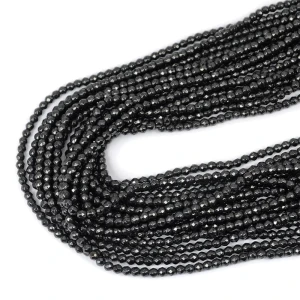 Hematyt czarny kula fasetowana ok. 3mm