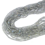 Labradoryt moneta fasetowana  ok. 3,7mm