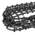 Hematyt czarny wypukły krzyż ok. 10x14mm