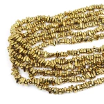 Hematyt jasne złoto sieczka ok. 4-8x2-3mm