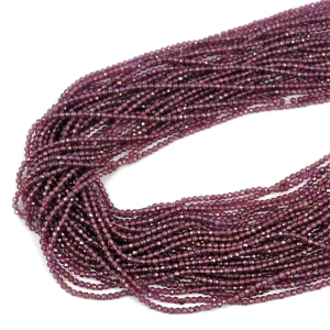 Granat kula fasetowana ok. 2mm
