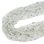 Kamień księżycowy łaciaty kula fasetowana diamentowy szlif ok. 4mm 