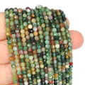 Agat indyjski kula fasetowana ok. 3mm