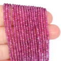 Rubin oponka fasetowana ok. 2x1,5mm