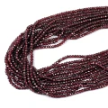 Granat oponka fasetowana ok. 3,5x2,5mm