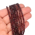 Granat oponka fasetowana ok. 3,5x2,5mm