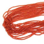 Agat karneol kula gładka ok. 2mm