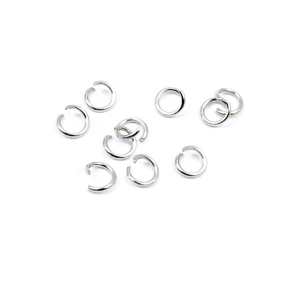 Ogniwka otwarte 4mm 2 [srebrny, stal szlachetna], 10 sztuk