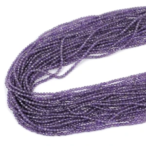 Ametyst kula fasetowana ok. 2,5mm