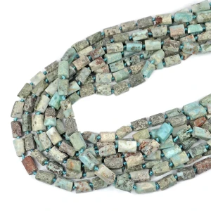 Larimar surowy walec nieregularny ok. 10-14 x 5-8mm