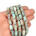 Larimar surowy walec nieregularny ok. 10-14 x 5-8mm