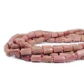 Rodonit szlifowany walec nieregularny ok. 9-13x6-7mm