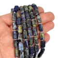 Lapis lazuli szlifowany walec nieregularny ok. 9-12x5-7mm