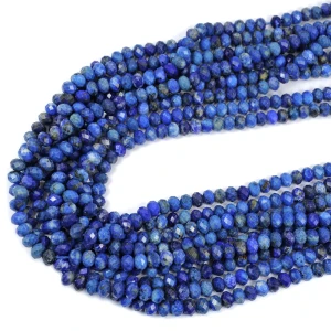 Lapis Lazuli  oponka fasetowana ok. 6x4,5mm