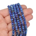 Lapis Lazuli  oponka fasetowana ok. 6x4,5mm