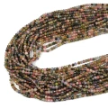 Turmalin wielokolorowy oponka fasetowana ok. 4x3mm