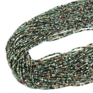 Agat indyjski kula fasetowana ok. 2,5mm