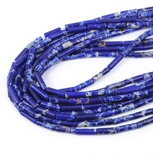 Jaspis cesarski granatowy patyczek ok. 4x13mm
