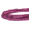 Rubin oponka fasetowana ok. 2,8x2mm