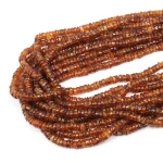 Granat hessonit nieregularny talarek ok. 5-6x2-3mm
