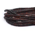 Bursztyn ciemny dysk ok. 4x2mm