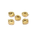 Serduszko z cyrkonią ok. 8x6,5mm [zawieszka, stal, kolor złoty PVD] - tył zawieszki.