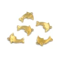Delfin z cyrkoniami ok. 13x10mm [zawieszka, stal, kolor złoty PVD]- tył zawieszki.
