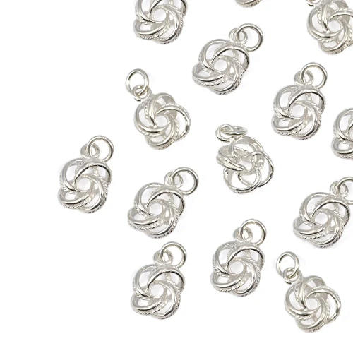 Pleciona zawieszka ok. 12,5x8,5mm [zawieszka srebro 925]