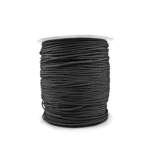 Sznurek do makramy czarny ok. 1,2 mm [szpula ok. 150m]