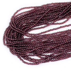 Granat 2 kula gładka ok. 2,3mm