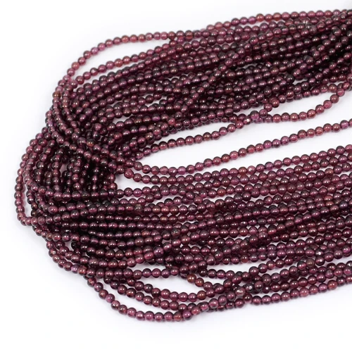 Granat kula gładka ok. 2,3mm