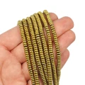 Hematyt jasne złoto gładka oponka ok. 4,5x2mm