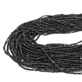 Agat pasiasty czarny kula gładka ok. 2mm