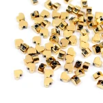 Hematyt miodowe złoto serce ok. 3x3mm [przekładka, ścięte rogi] zestaw 10szt.