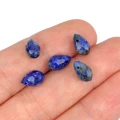 Lapis lazuli brioletka (kropla fasetowana) ok. 9,5-10x6mm