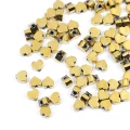 Hematyt jasne złoto serce ok. 3x3mm [przekładka, ścięte rogi] zestaw 10szt.