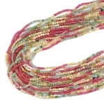 Mix układany kwarc malinowy, opal, apatyt  kula fasetowana ok. 2,5mm