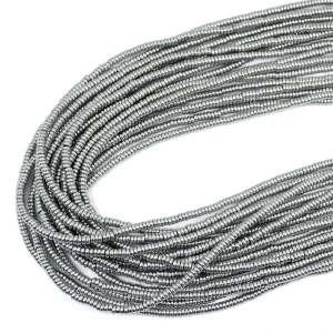 Hematyt srebrny oponka gładka ok. 3x1mm