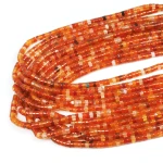 Agat karneol cieniowany talarek ok. 4x2mm