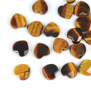 Tygrysie oko serce fasetowane ok. 13x12 mm [przekładka]