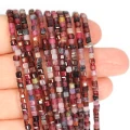 Spinel różowy kostka fasetowana ok. 2,5x2,5mm