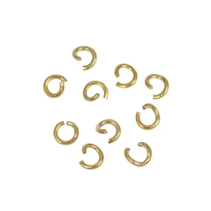 Ogniwka otwarte 3mm [PVD kolor złoty, stal szlachetna] 10 sztuk