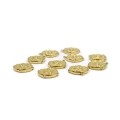 Zawieszka moneta oko proroka ok. 16x15mm [zawieszka, stal, kolor złoty PVD]