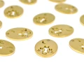 Zawieszka owalna koty ok. 15x11mm [zawieszka, stal, kolor złoty PVD]