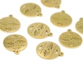 Zawieszka motyw aztecki ok. 18x15mm [zawieszka, stal, kolor złoty PVD]